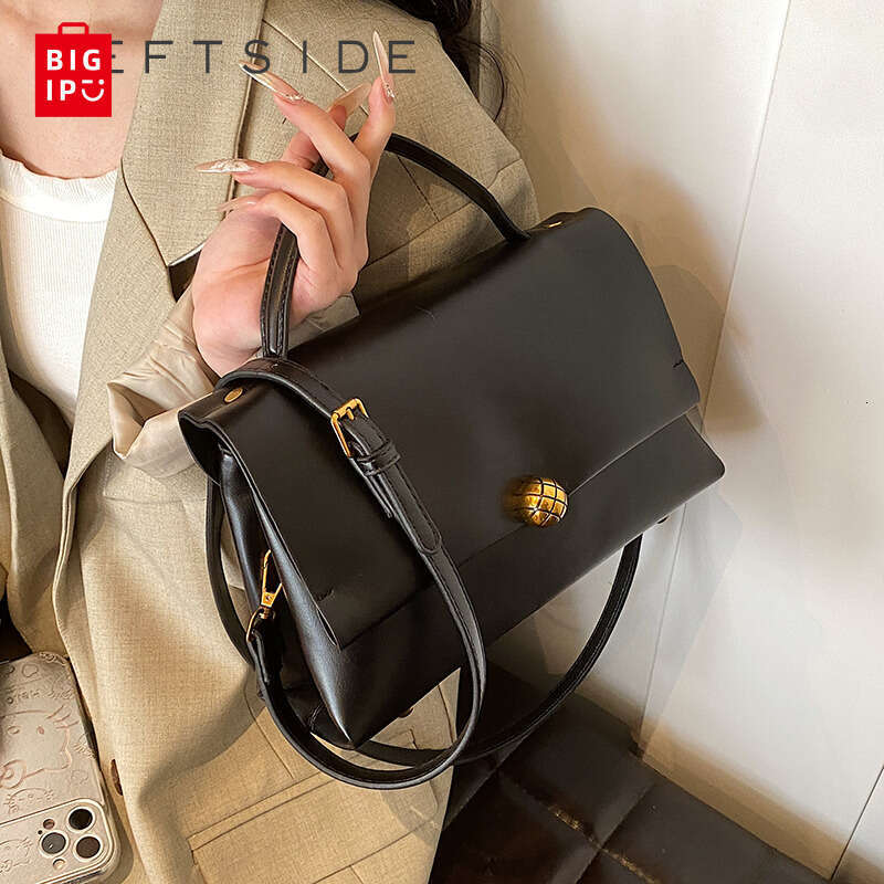 Designer Bag LEFTSIDE Simple Small Crossbody Bags With Short Handle For Women 2024 New Trend Fashion Leather Shoulder Bag Females Handbags