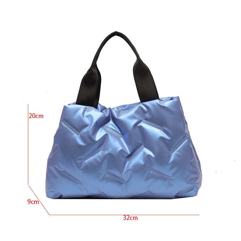 Designer Bag 2024 New Winter Hand Bag Fashion Space Cotton Handbags Women Large Capacity Tote Bag Feather Padded Ladies Quilted Shopper Bag