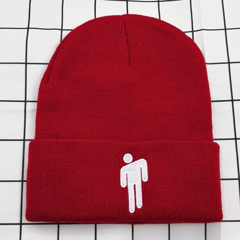 High quality design,men's women's autumn and winter double-layer embroidered figurines, candy colored knitted hats, pile hats