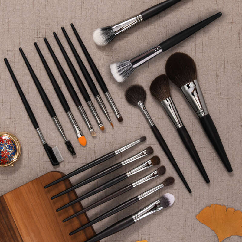 42Pcs Animal Hair Makeup Brushes Set Foundation Blush Eyeshadow Powder Cosmetic Brush Soft Fiber Make Up Beauty Tools