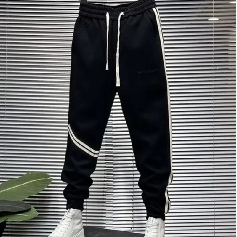 Trendy Legged Casual Mens Joggers Pants For Internet Celebrity Same Style Slim Fit Small Leg Haren Track Health Sports 241104