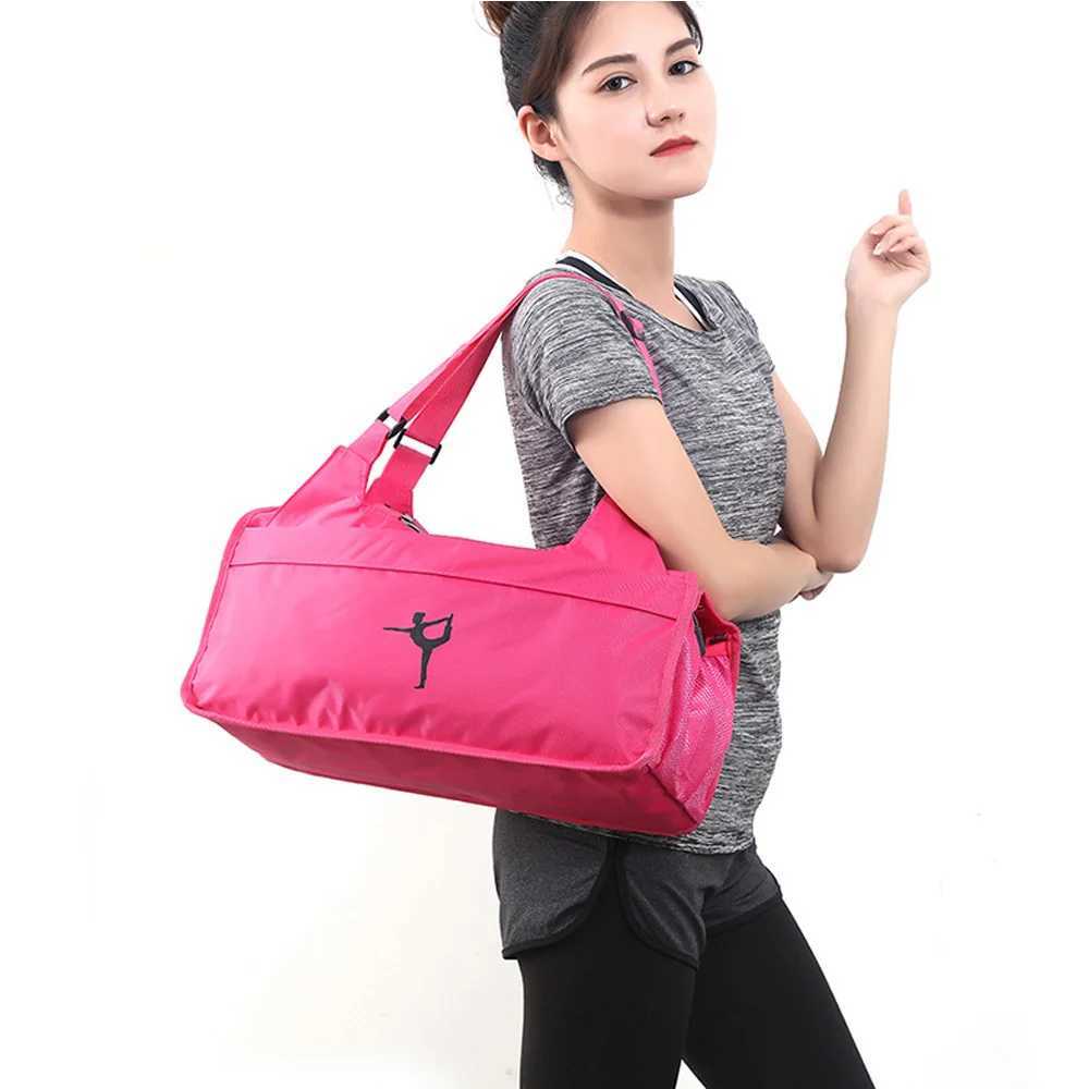 Multifunctional Waterproof Fitn Yoga Bag For Women Sport Gym Shoulder Yoga Mat Storage Bags Outdoor Training Pack Without MatXJ241106