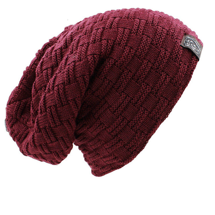 High quality design, Men's and women's thickened plush head logo knitted hats, winter ear protection hats