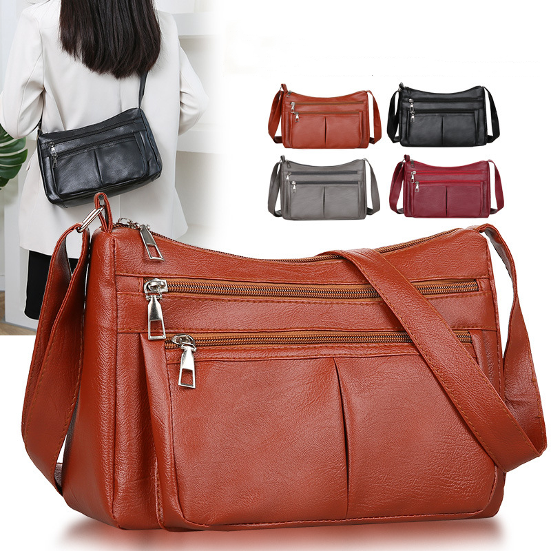 Women's Bag Trend Korean Handbags Designer Luxury Brand Ladies Shoulder Bags Soft Leather Fashion Versatile Crossbody Bag