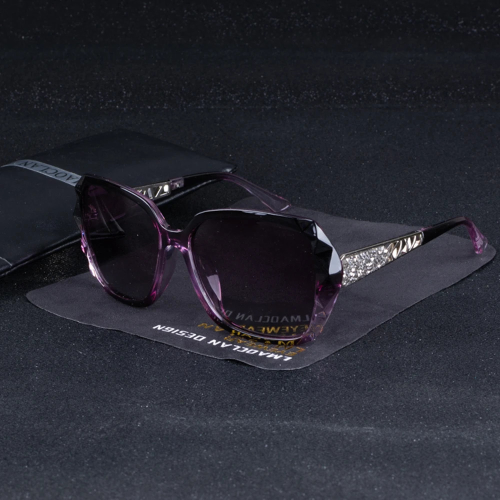 retro polarized sunglasses womens oversized square sunglasses womens glasses Oculos UV400 shadow 241106