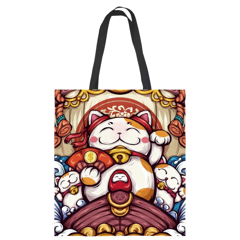 New Creative National Tide Art Chinese National Wind Tote Bag Canvas Bag Printing Tote Bag Shopping Bag