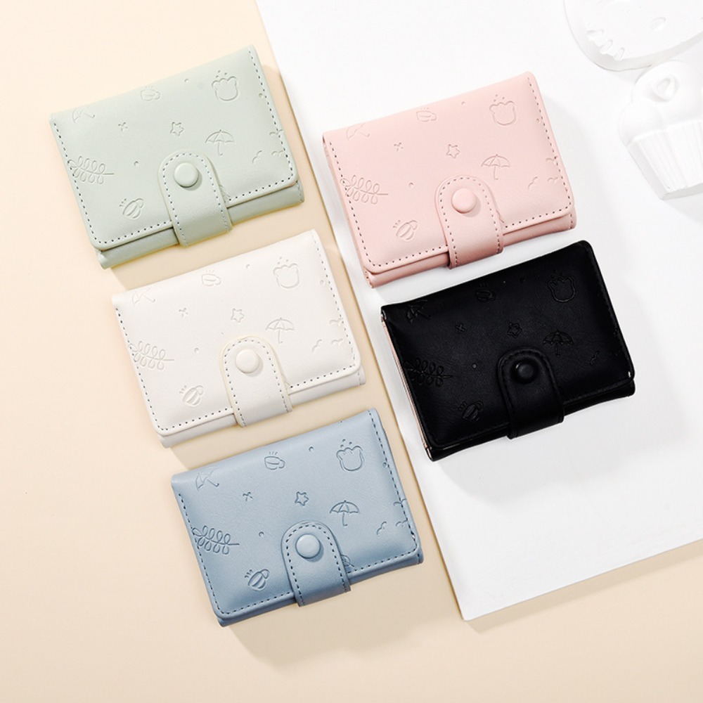 Korean Version of Women's Wallet Students New Three-fold Large Capacity Cute Small Fresh Multi-card Wallet