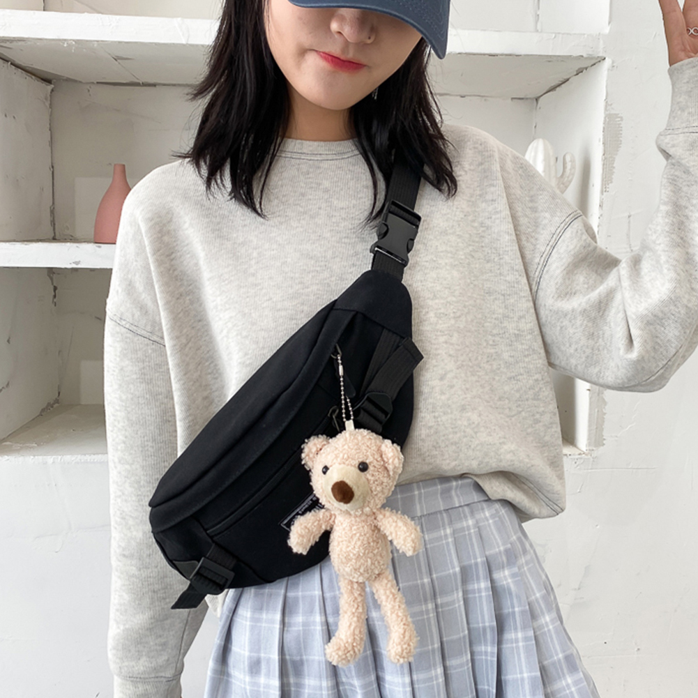Waist Bag Solid Color Chest Bag Men's and Women's Universal Fanny Pack Sports Travel Outdoor Crossbody Belt Bag Waist Pack