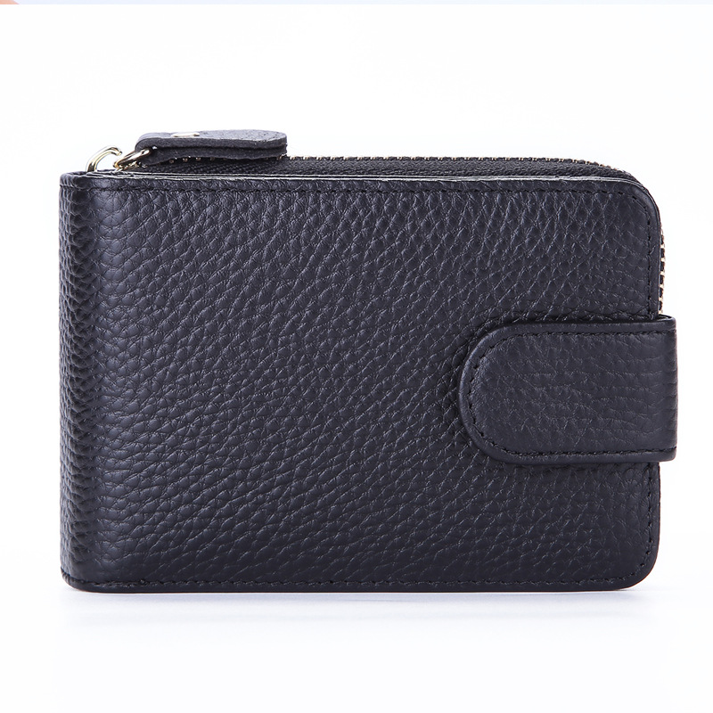 Senorita Fashion Women Card Holder Genuine Leather Zipper Casual Female ID Credit Card Case Wallet