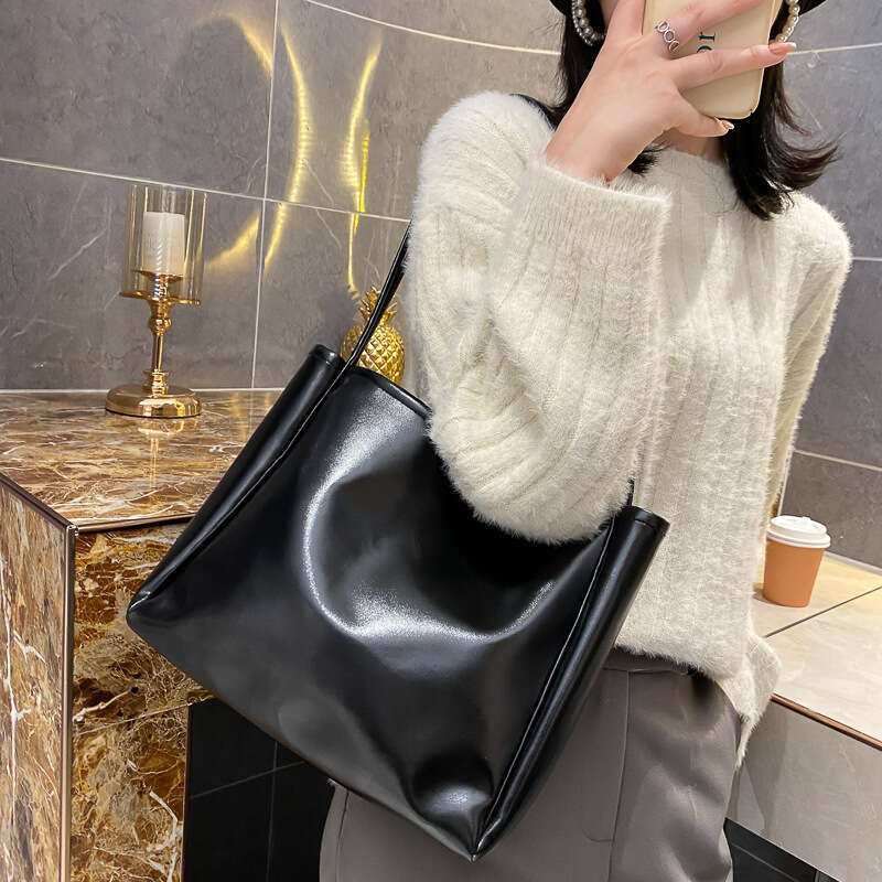 Autumn Big Women's 2020 New Trendy Fashionable Tote Simple and Elegant Large Capacity Shoulder Casual Crossbody Bag