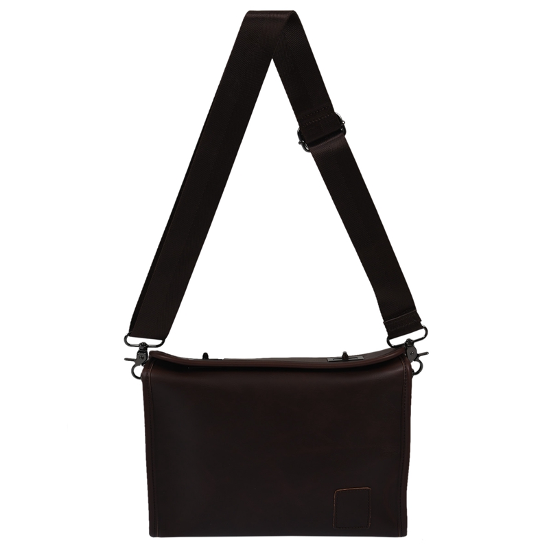 Men Leather Messenger Briefcase Laptop Shoulder Crossbody Bag Business Handbag