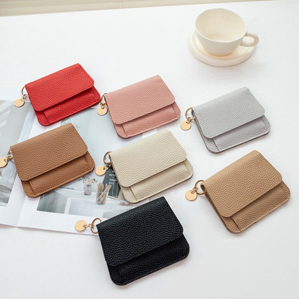 Fashion Sweet Women Card Holder Wallet Foldable Multifunctional Convenient Cash Wallet HandBags Card Bag