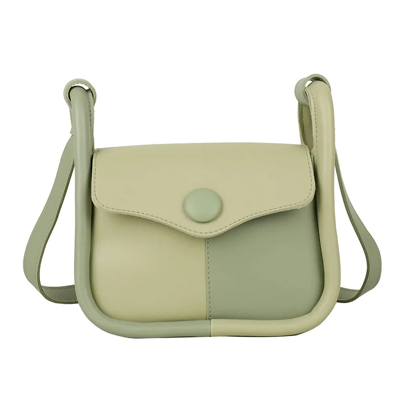Fashion Commuting Simple Hand Carrying Women's Bag New Spring Splicing Single Shoulder Bag Korean Armpit Messenger Bag