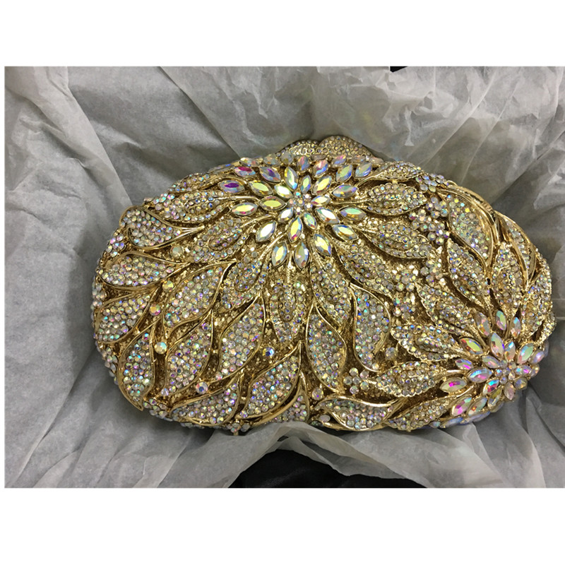 New Ladies Evening Bags Wedding Party Chain Shoulder Bag Diamonds Rhinestones Women's Pouch Evening Bags Womens Bags Handbags