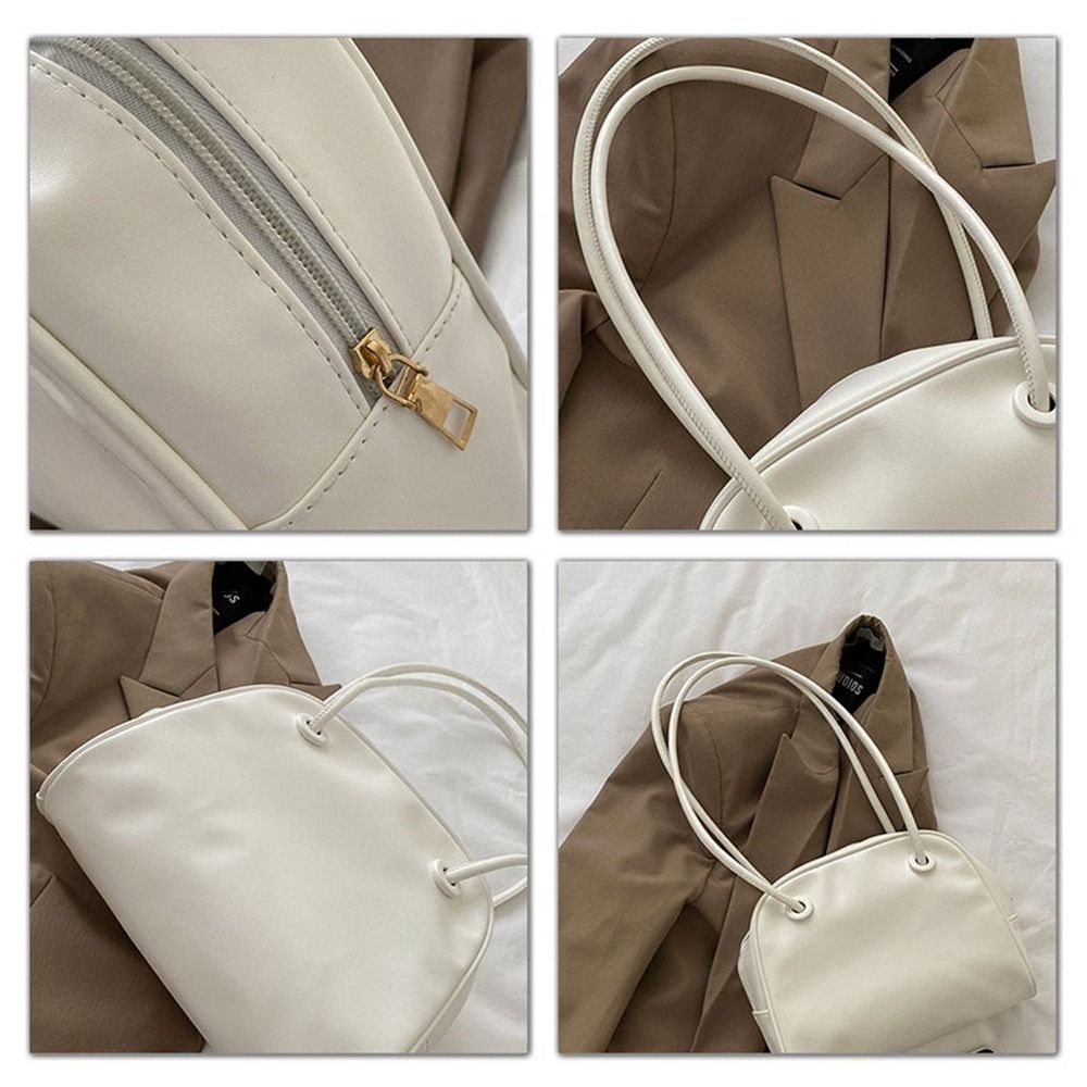 Pu Leather Leather Underarm Bag Fashion Long Handle Korean Style Handbag Shoulder Bag Portable Tote Bag Girls