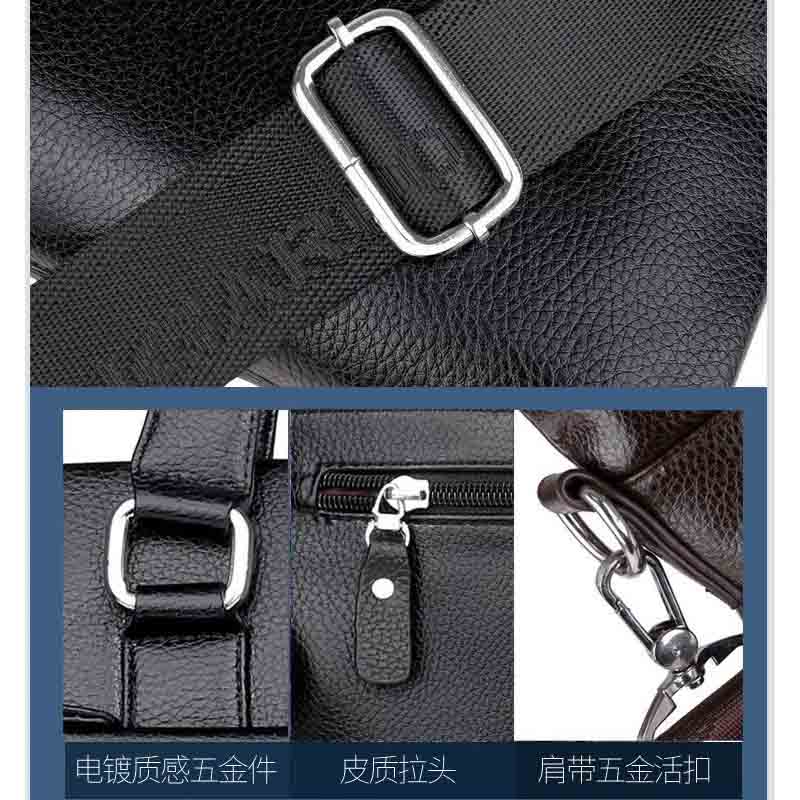 Brand New Pu Leather Messenger Bag Men 14/15/15.6 Inch Handbag Male Travel Pad Shoulder Bag for Men Office Briefcase Totes