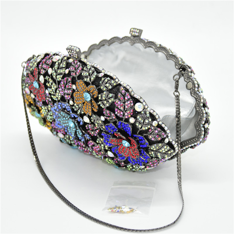 New Designer Handbags High Quality Womens Handbags and Purses Clutch Evening Bag Decorated with Appliques Evening Clutch Bags