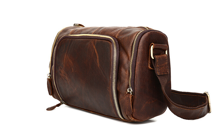 New Mad Horse Skin Pocket Bag, Single Shoulder Bag.pinepoxp bag