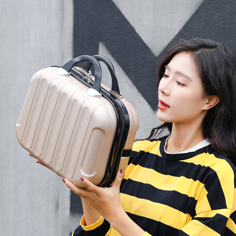 Ladies Cosmetic Case Makeup Artist Professional Beauty Cosmetic Cases Cosmetic Bag Travel Portable Bags Pretty Suitcase Q103