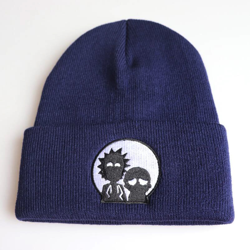 High quality design, New Male and Female Cartoon Embroidered Autumn/Winter Hoodie Knitted Cold Hat