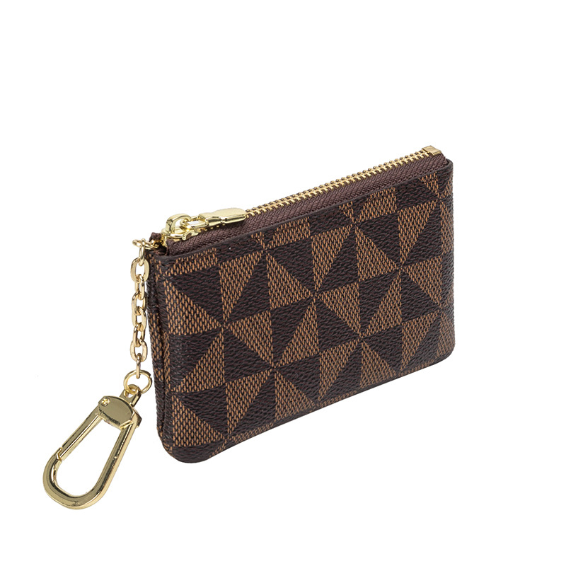Best Seller Designer Bag Fashion Geometric Patterns Small Wallet Women Zipper Coin Chain Mini Purse Key Lipstick Bags ID Credit Card Holder