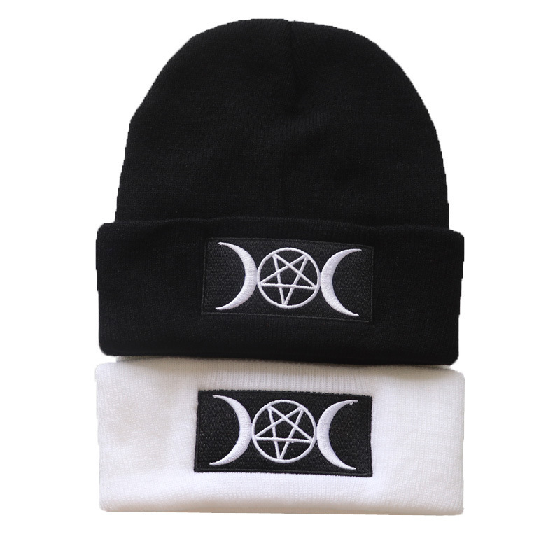 High quality design, men and women Celebrity trend embroidered knitted warm pullover hip-hop woolen hat