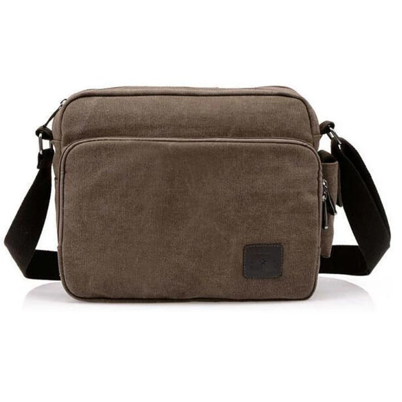 High Quality Multifunction Canvas Bag travel bag men messenger mens crossbody y vintage style briefcase w304 241106