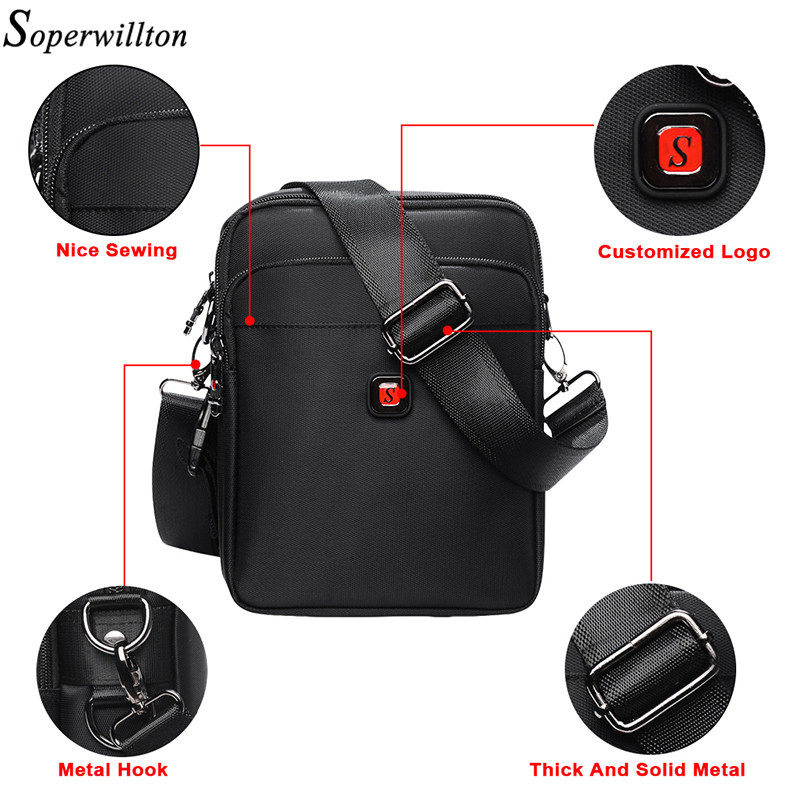 Soperwillton Shoulder Bag & Crossbody 2020 New Material Upgrades Classic Bags Oxford Waterproof Zipper Casual Bag #1054
