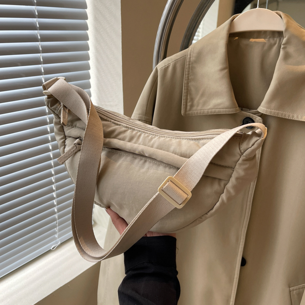 Women Dumpling Bag Casual Crossbody Bag Fashion Crescent Bag Half Moon Shape Bag Shopping Bag With Adjustable Strap