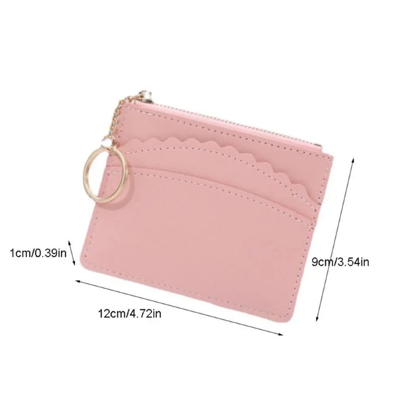 Fashion Large-capacity Leather Card Bag Zipper Money Multi-card Slot Coin Purse