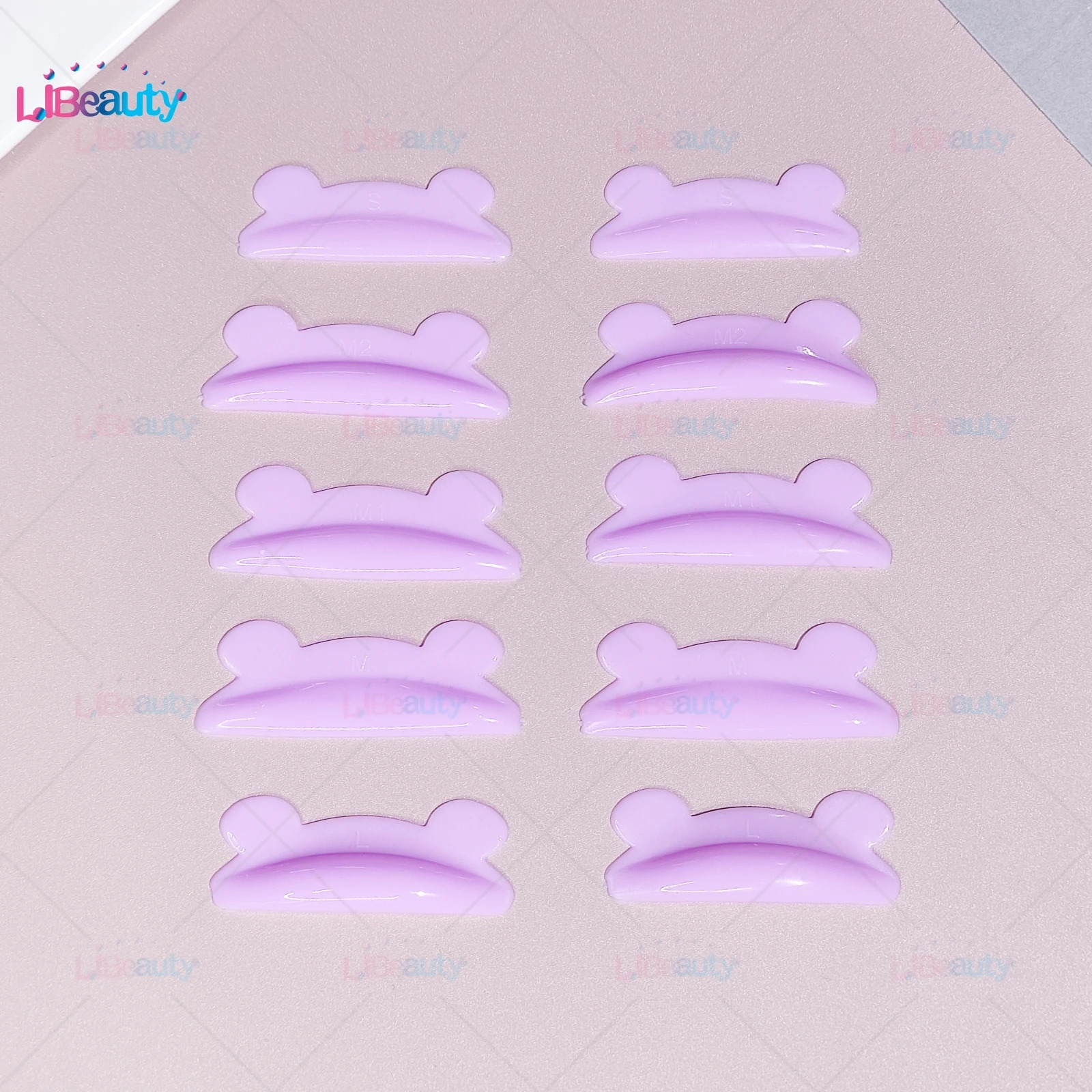 Libeauty 5 pairs of non adhesive silicone eyelash burn bar adhesive eyelash cover eyelash curler accessories female tools makeup 241107