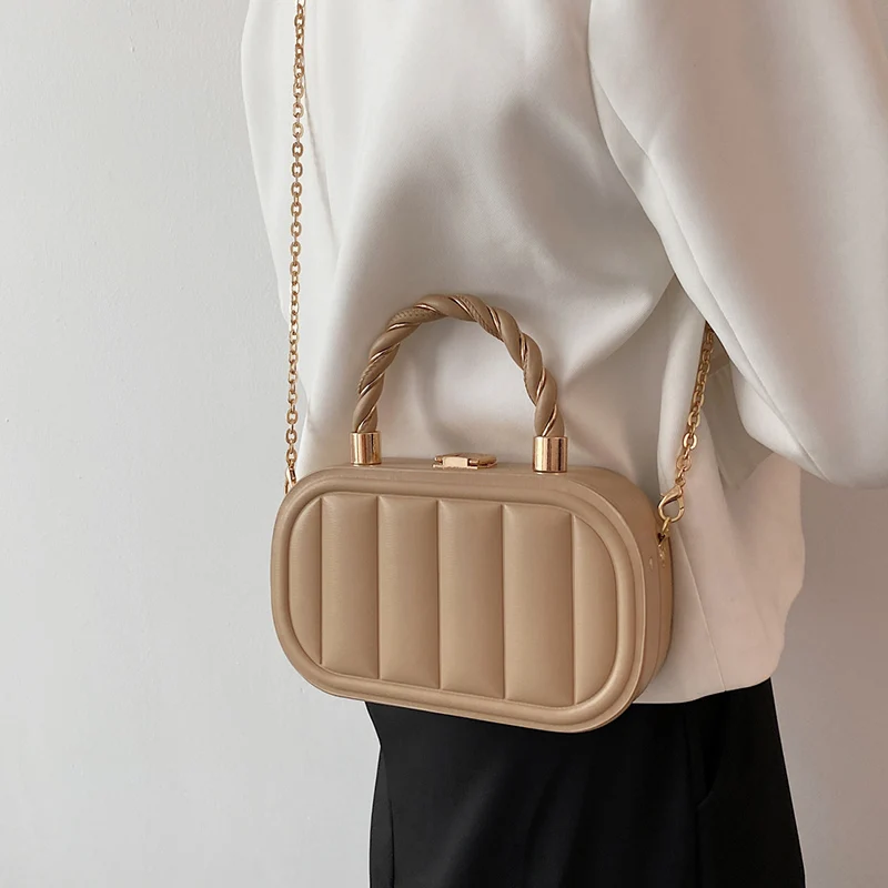 Women Blue White Suitcase Messenger Bags Party Small Totes Handbag Crossbody Bags Evening Clutch Designer Chain Shoulder Bags