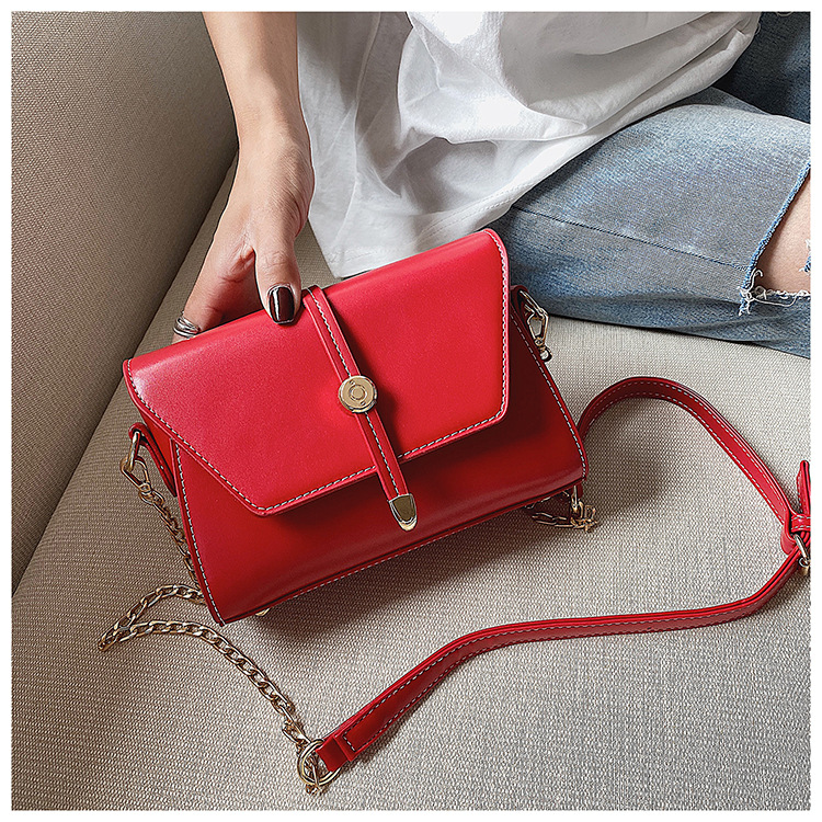 Retro messenger bag PU leather lady chain shoulder messenger bag lady designer wallet handbag fashion mobile phone bag