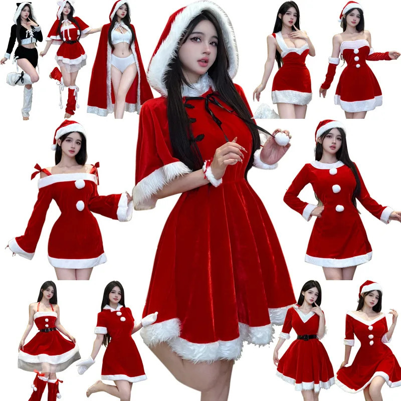 Christmas Dress 2025 Womens Clothing Sexy Party Skirt Womens Clothing Performance Nightclub Bar Clothing Mini Dress Women 241106