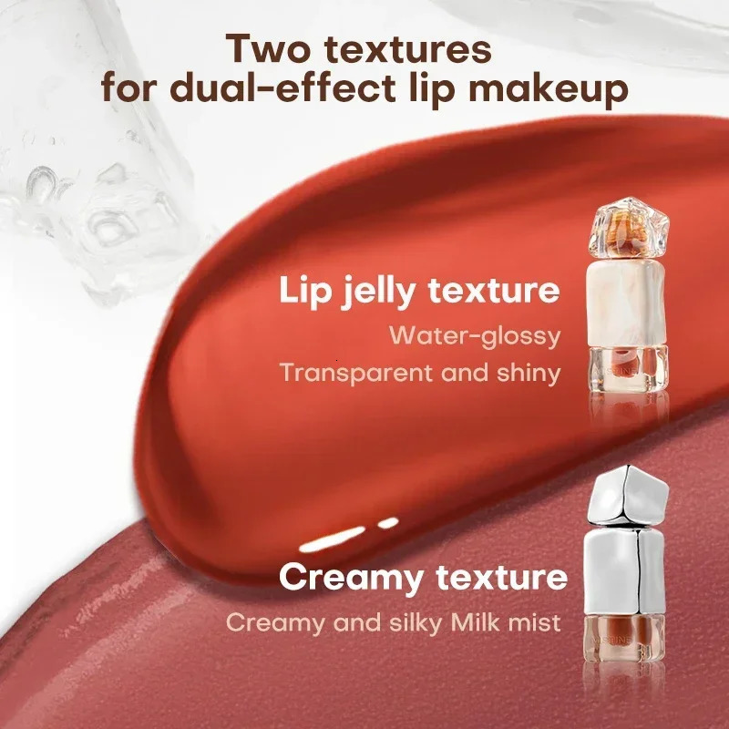 Mistine Latte Lip Glaze Juicy lipstick Double texture Double effect Water based lipstick Soft Mist lipstick Cosmetics 241107 ww
