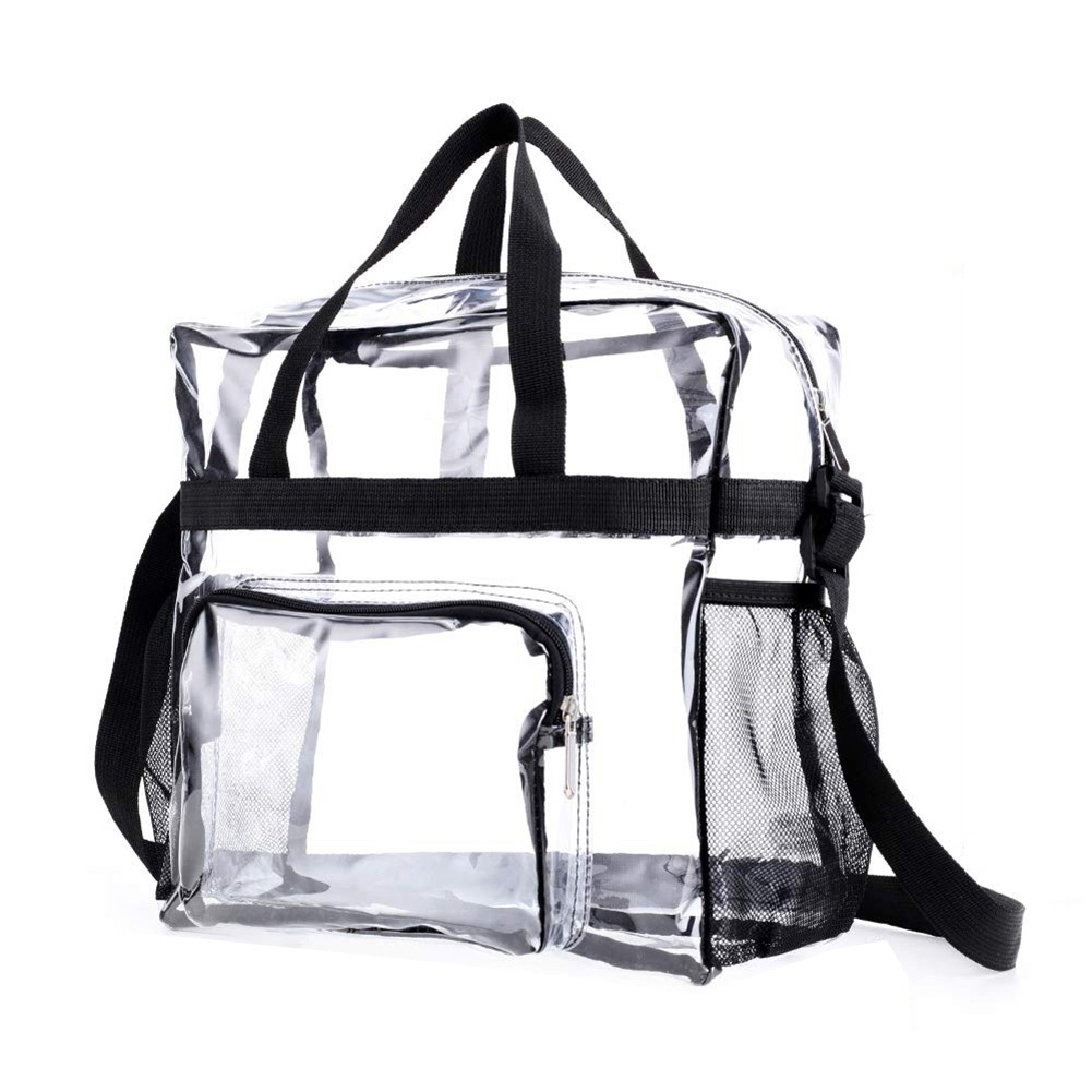 PVC Women's Bags Cosmetic bag Portable Large Capacity waterproof travel Wash bag Transparent Shoulder Bag Storage Pouch Cosmetic