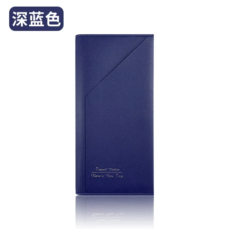 New Fashion Classic Spot Travel Document Bag Thickened Pu Leather Multi-functional Passport Bag Cover Ticket Holder Card Bag