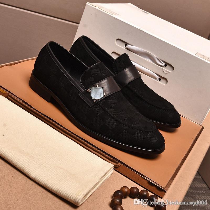 A4 10 style Oxford Shoes Men Shoes PU Solid Color Fashion Business Casual Wedding Party Retro One Piece Lace-up Classic Dress Shoes size 38-45