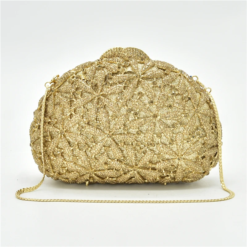 New Purses-and-handbags In Women's Totes Female Handbags Lady Chain Metal Shoulder Bag Clutches Bag Ladies Party Small Purse