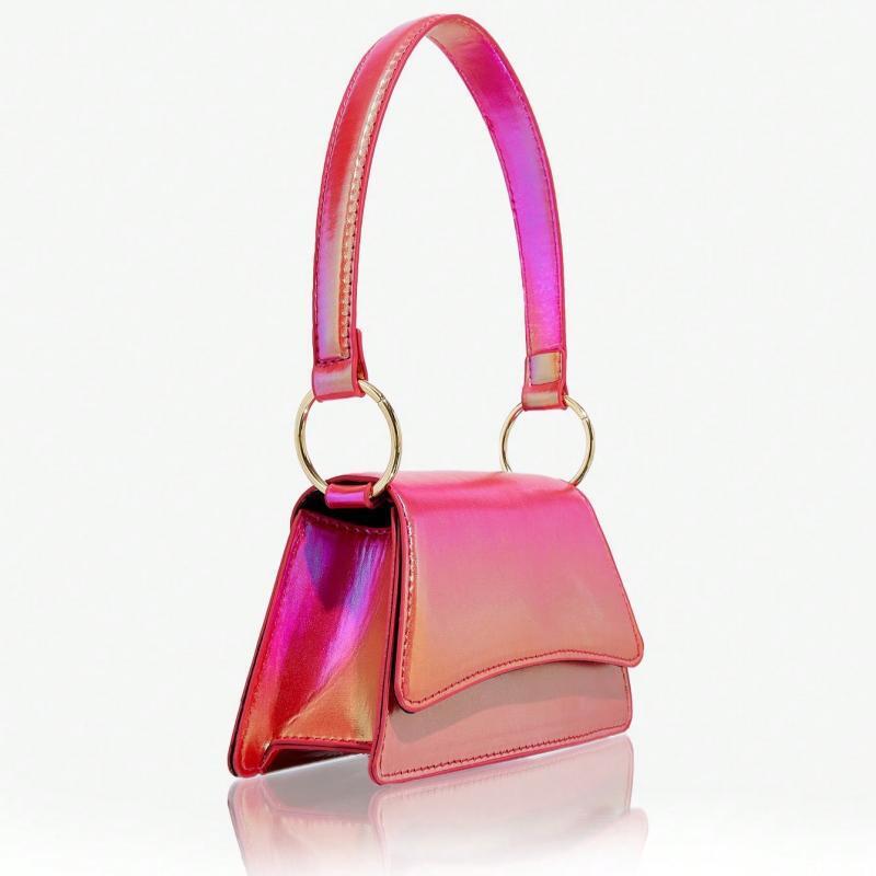 Fashion Handheld Red Underarm Baguette Bag Girl New Luxury Designer Shoulder Handbag Women's High-end Party Wedding Handbag New