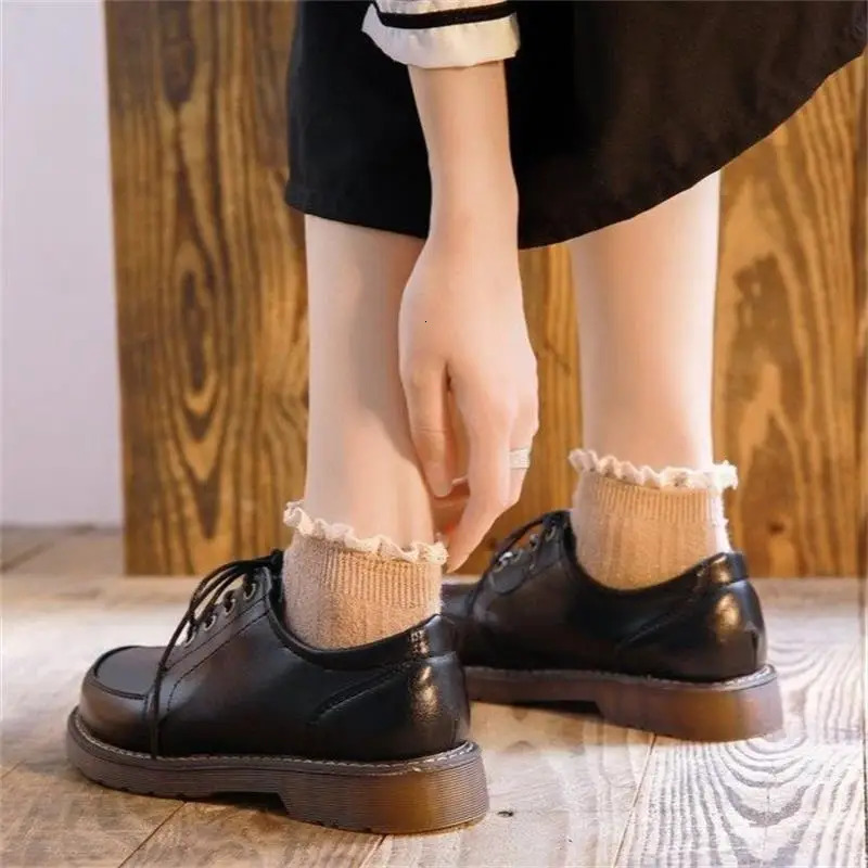 Oxford womens shoelaces flat shoes womens non slip shoes breathable casual womens low boots zapatos mujer 241106
