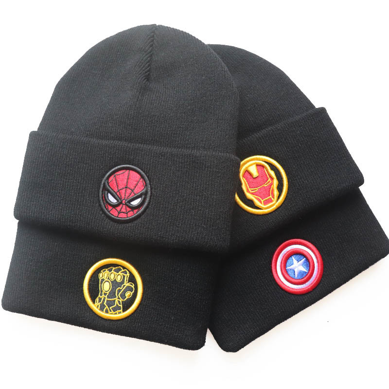 High quality design, men and women Cartoon Anime Embroidered Knitted Warm Cold Hat