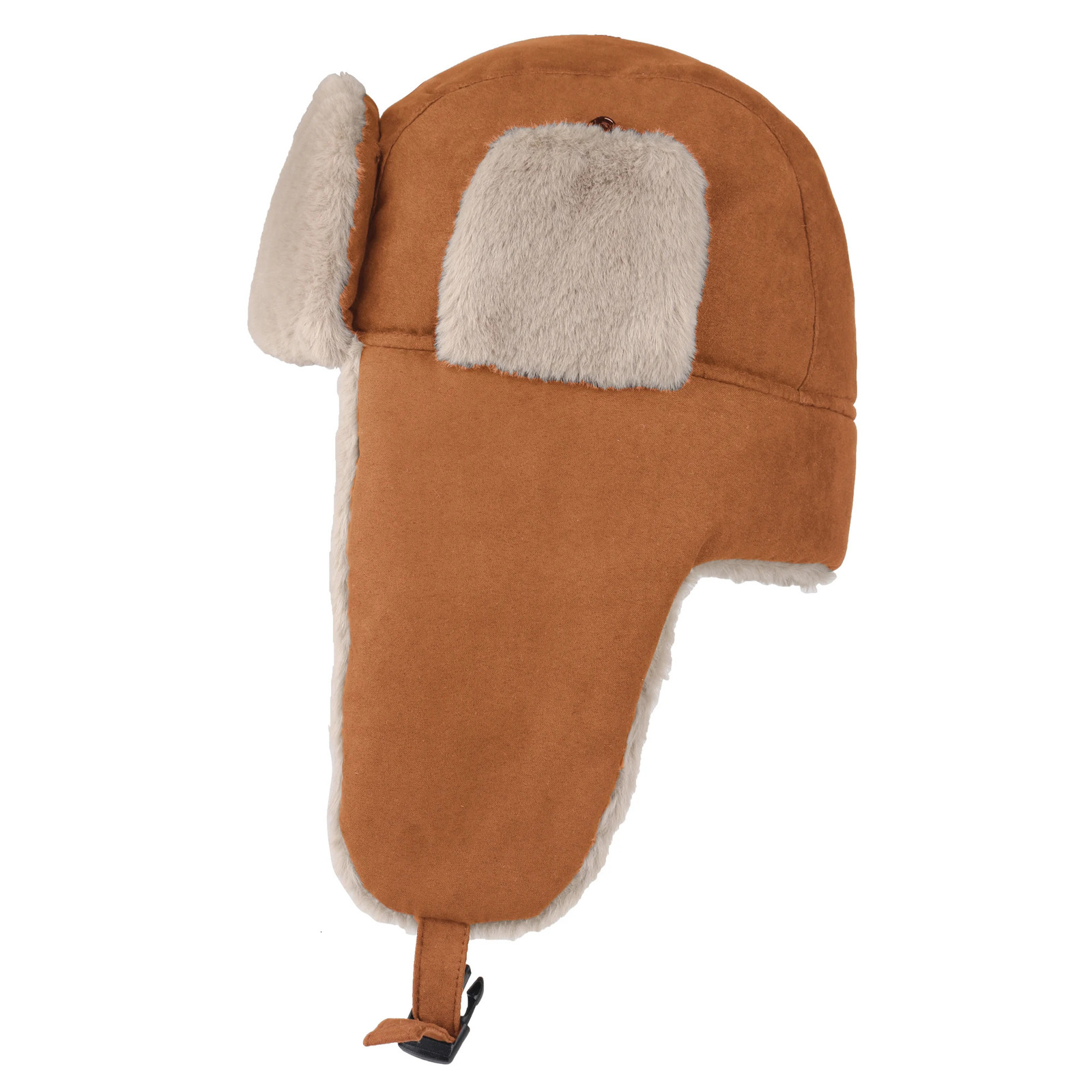 Connectyle Mens Cavalry Trap Hat Warm Winter Russian Hat Hunting Hat with Earrings Unisex Ushanka Hunting Ski Hat 241106