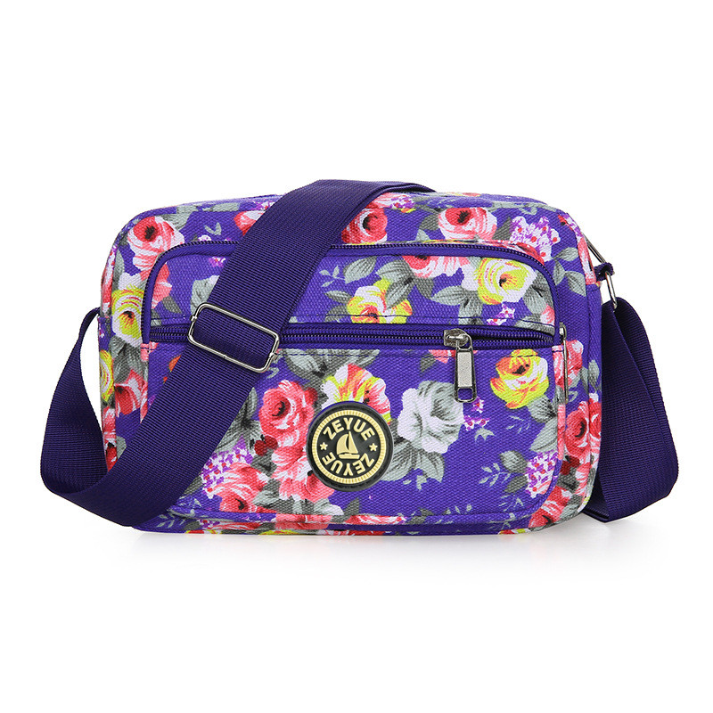 SHYAA Stall Women's Bag Source Elderly Cloth Bag Korean Canvas Straddle Purse Single Shoulder Ladies Canvas Crossbody Bag