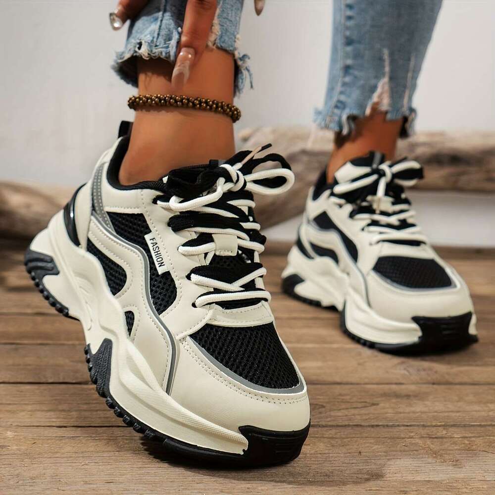 Women's air sports running fashionable breathable fiess gym walking tennis shoes, women's casual shoes .