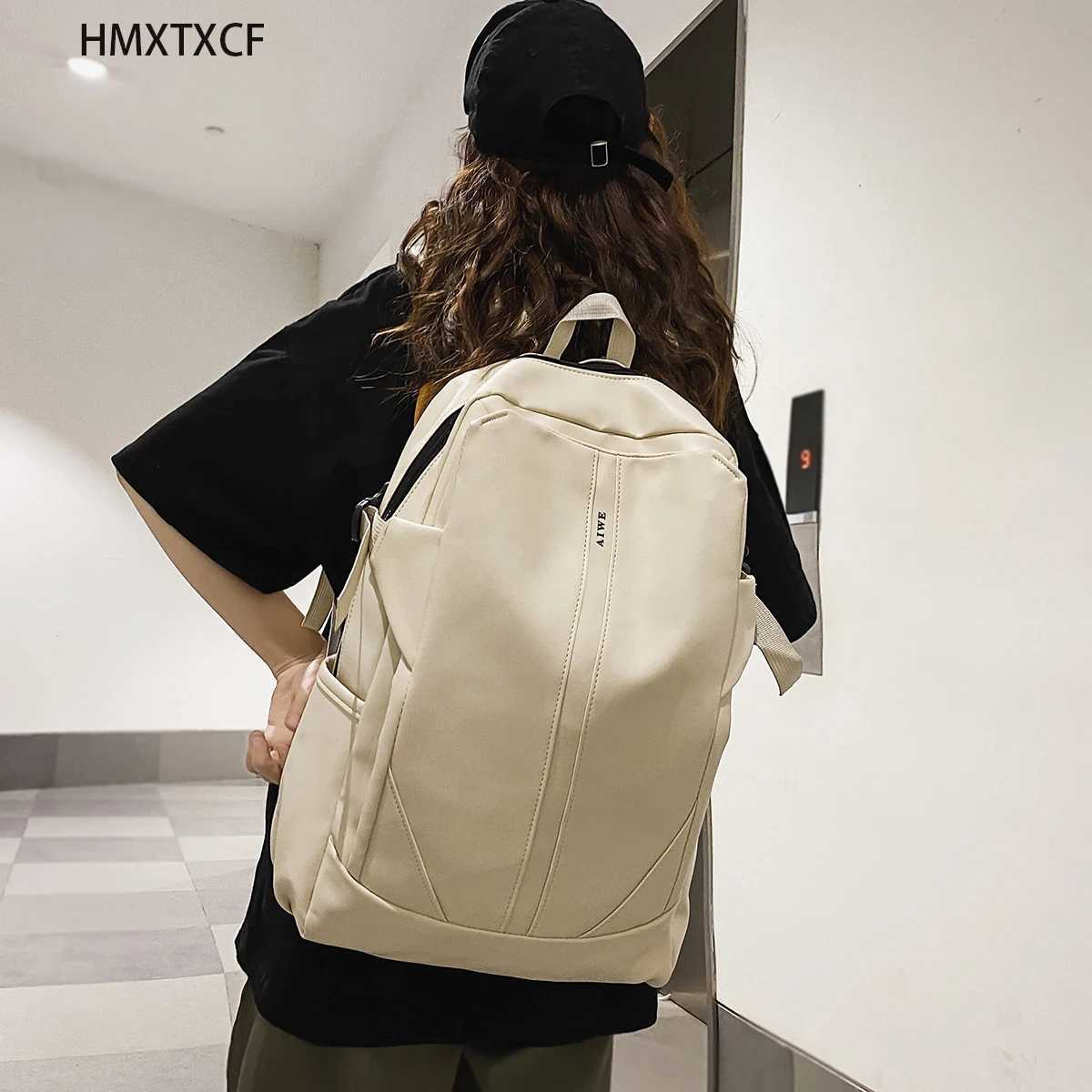 Big Capacity Teenager Leisure School Book Laptop Backpack Female Casual Travel Street Simple Cloth Daily Knapsack Bag 241107
