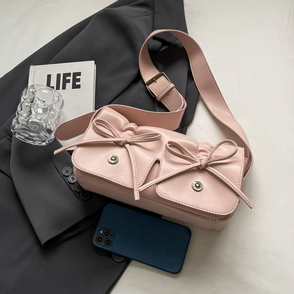 Women Luxury Shoulder Bag PU Leather Simple Satchel Bag Adjustable Strap Fashion Crossbody Bag Female Outdoor Bag