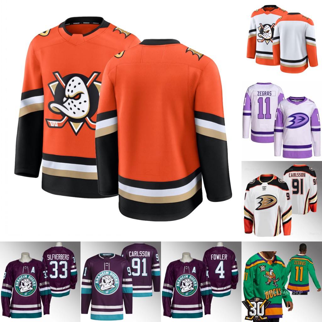 2024-25 Ducks Hockey Jerseys Zegras Terry Carlsson Groulx Lundestrom McTavish Johnston Jones McGinn Leason Vatrano LaCombe Lindstrom Henrique Fowler Terry