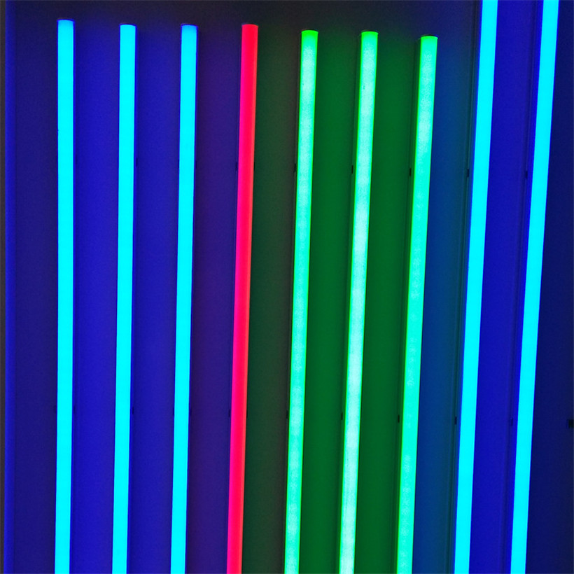Square T5 LED Tubes Color Light 120cm 4ft 18W Integrated AC160-260V Aluminum Full PC Lamp Red Green Blue Yellow High Brightness 1200mm Fluroscent Blub