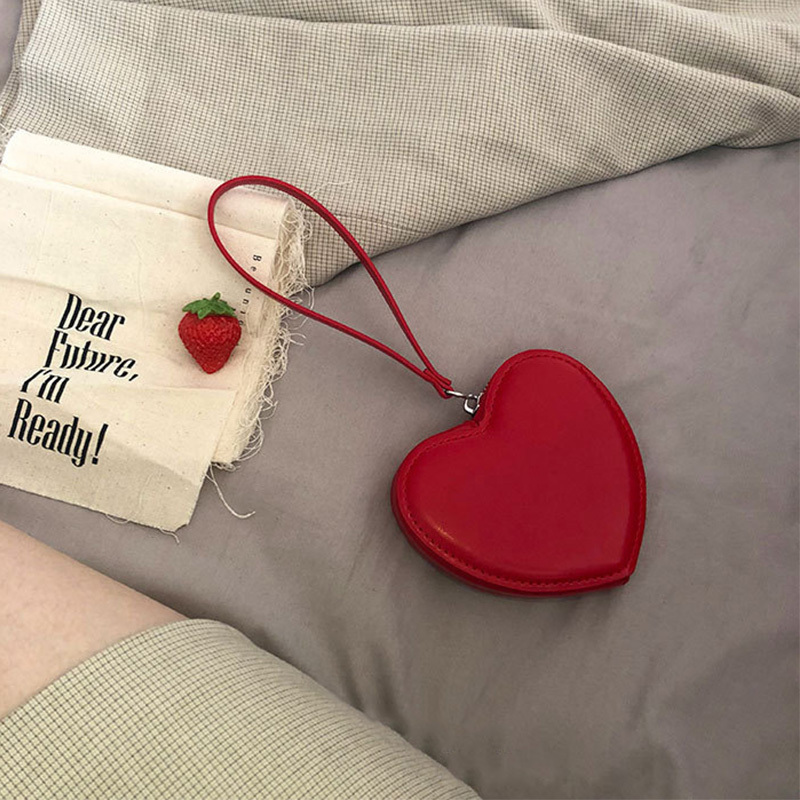 Heart bag coin wallet cute children's handbag designer girl wallet